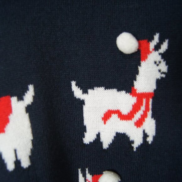 M&S COLLECTION MARKS SPENCER Black CHRISTMAS POM POM Alpaca JUMPER TOP X-Large - Picture 3 of 6